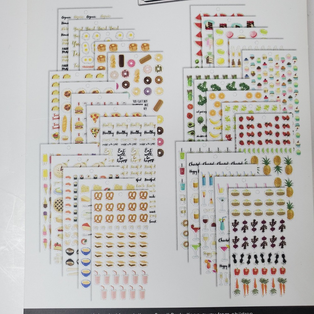 The Happy Planner Create 365 Food Sticker Value Pack Me & My Big Ideas 1551 Pcs - Picture 3 of 5